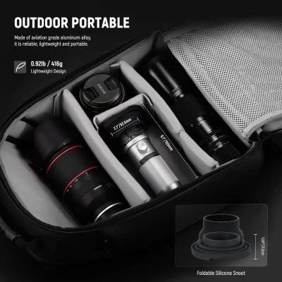 Neewer BASICS  FL10 10W LED PHOTOGRAPHY FLASHLIGHT _ silver